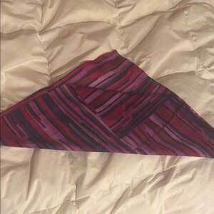 Striped Purple Sheer Scarf, 20 square inches